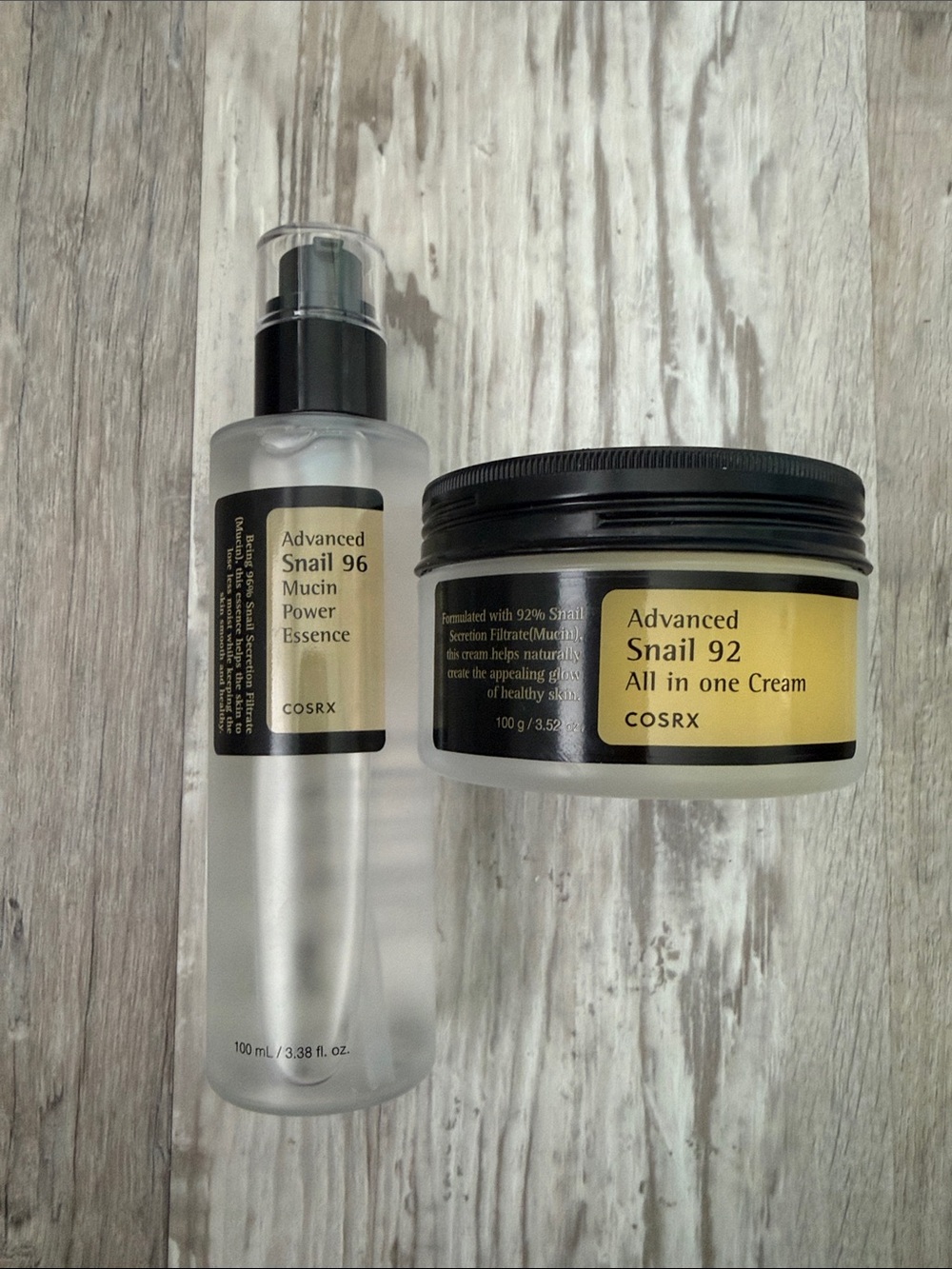 Cosrx Advanced snail 96 Mucin Power Essence and All in one cream new without box